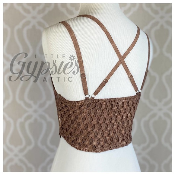 POL Longline Mineral Wash Lace Bralette - Picture 4 of 12